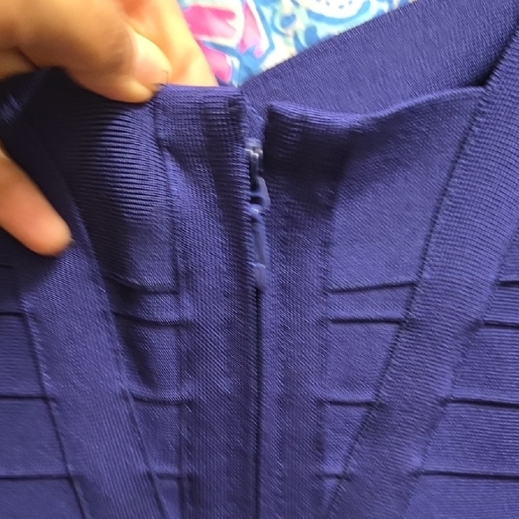 Purple Bandage Dress Sexy Mini - Picture 5 of 8